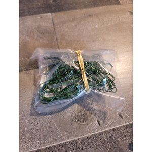 100 piece ornament hook green xmas
